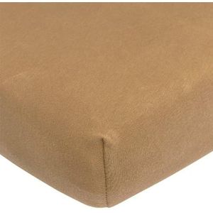 Meyco Home Uni hoeslaken eenpersoonsbed - toffee - 80x200cm