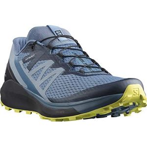 Salomon Sense Ride 4 Trail Running voor heren, Copen Blauw/Zwart/Teunisbloem, 44 EU