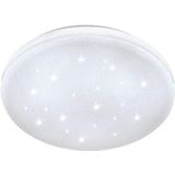 EGLO Frania-s - LED-plafondlamp - Ø28 cm - 1-lichts - wit/kristaleffect