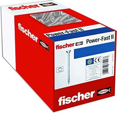 Fischer - Power-Fast II - Spaanplaatschroef - Blauw - Milieuvriendelijk