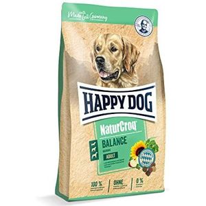 Happy Dog NaturCroq Balance 60521 Droogvoer met inheemse kruiden voor volwassen honden, inhoud 15 kg