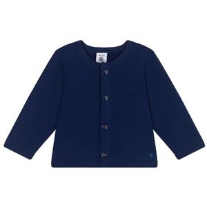 Petit Bateau Gebreid vest voor meisjes, Blauw, 12 Maanden