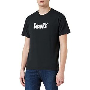 Levi's Ss Relaxed Fit Tee T-shirt Mannen, Poster Logo Caviar, XS