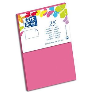 Oxford Correspondentie 10 stuks papier kleur kaarten formaat bezoek 8,2 x 12,8 cm 8,2 x 12,8 cm roze
