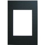 walther design passe-partouts zwart voor lijstmaat: 40 x 50 cm, beeldformaat: 30 x 40 cm Passepartouts PA051B