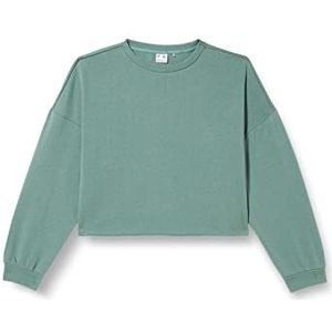 4F Dames Sweatshirt BLD040 Jeans Teal XL, Blauwgroen, XL