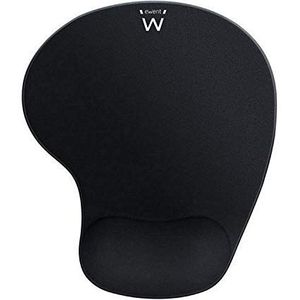 Ewent - Zachte gel-muismat – met antislip rubber en polssteun – biedt nauwkeurige precisie – ergonomisch design – afmetingen 240 x 21 x 212 mm – kleur zwart
