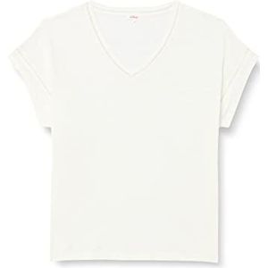 s.Oliver Dames T-shirt, mouwloos, wit, 36, wit, 36