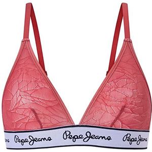 Pepe Jeans Dames Mesh BH, Rood, XS, Rood, XS