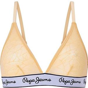Pepe Jeans Mesh BH voor dames, geel, M, Geel, M