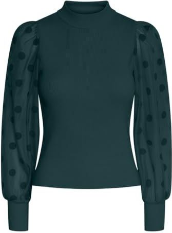 Y.A.S - YASDOTME LS KNIT PULLOVER - Trui - Ponderosa Pine - Lange Mouwen