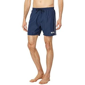 BOSS Heren Medium Lengte Sneldrogende Zwembroek, marineblauw, XXL