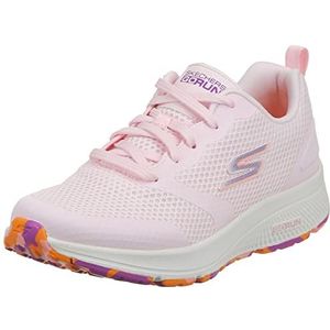 Skechers Dames Go Run Consistent Stamina Sneaker, Roze Textiel Paars Trim, 41 EU