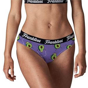 Franklees Dames Bikini Korte Boom Kapow Stijl Ondergoed, Avocardio, S