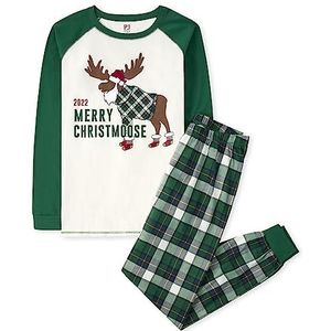 The Children's Place baby girls Family Matching Christmas Holiday Sets, Snug Fit 100% Cotton, Adult, Big Kid, Toddler, Pajama Set, Christmoose, X-Small US