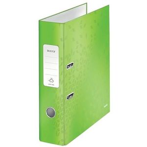 Leitz A4 Ordner, Groen, Rugbreedte van 80mm, WOW, 10050054, Design Kan Variëren