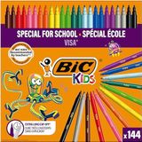 BIC Kids Visa viltstiften Pack de 144 Meerkleurig