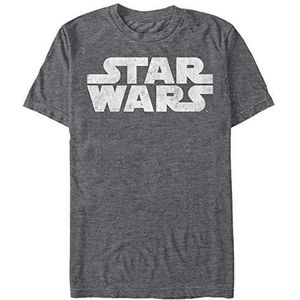 STAR WARS Heren Simplest Logo Graphic T-shirt met lange mouwen, Char Htr, M