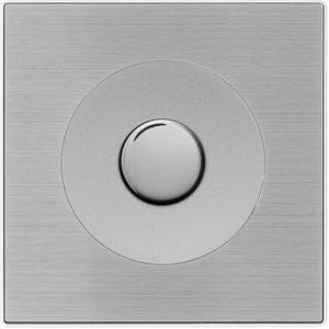 ALU universele dimmer met chromen -knop en grijze metalen enkele plaat - nauwkeurige bediening en modern design