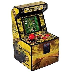 ITAL Mini Arcade-machine, retro design, draagbare mini-console met 250 spellen, 16 bits, machine, perfect als geek-cadeau voor kinderen en volwassenen (Geel)
