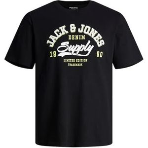 JACK & JONES Jjelogo Tee Ss O-Neck 2 Col Ss24 Sn, zwart, XXL