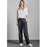 STREET ONE Straight Leg broek, Deep Tint Blauw, 40W / 30L