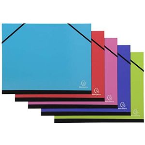 Exacompta 25629E – een tekenkarton met elastieken Iderama – A4, willekeurige kleurkeuze