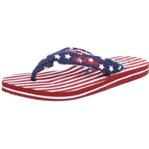 s.Oliver Uniseks teenslippers voor kinderen, Rood Rood kam 597, 38 EU