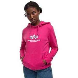 ALPHA INDUSTRIES New Basic Hoody Wmn Sweatshirt voor dames, Magenta, S