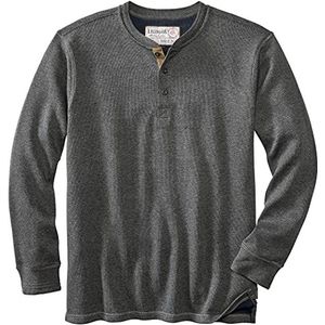 Legendary Whitetails Heren Stoer als Buck Dubbellaags Thermisch Henley Shirt - Casual Lange Mouw Wafel Knit Regular Fit Lange Mouw