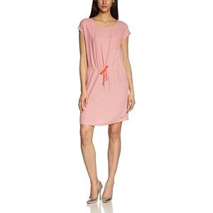 Tommy Hilfiger Dames jurk GENE PRT DRESS korte mouw / 1M87638981, rood (pop-koraal/sneeuwwit - Eur), 34 NL