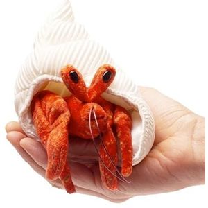 Folkmanis Puppet Mini Hermit Crab 2786 Finger Puppet Mini Hermit Crab