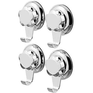 Compactor - RAN7816 - Zuignaphaken - Zilver - 4 Stuks, 7,1 x 4 x 8,7 cm