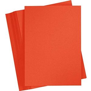Gekleurde kaart, A4 210x297 mm, 180 g, pijlerdoos rood, 100vellen