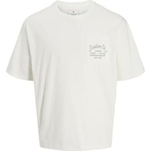 JACK & JONES Jprbluderek SS Tee, cloud dancer, M