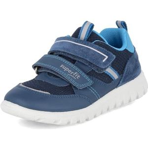 Superfit Sport7 Mini Sneakers voor jongens, blauw turquoise 8040, 23 EU Weit