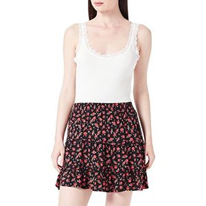 Vero Moda Damesrok, zwart/Aop: niki, L