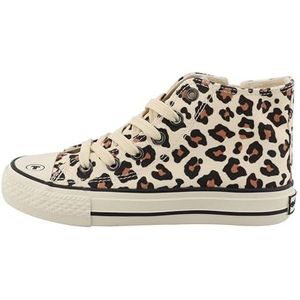 TOM TAILOR - Sneakers - Beige / Bruin / Zwart - Dierenprint