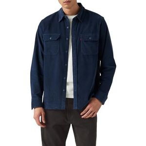 Levi'svoor mannen. 19573-0273 Jackson Werkoverhemd bruin, blauw (M), Casual, Katoen, Lange mouwen