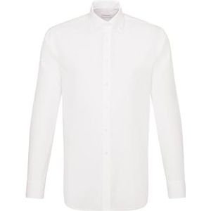 Seidensticker Zakelijk overhemd voor heren, shaped fit, strijkvrij, zakelijk hemd voor heren, wit (wit 01) donker, 37