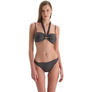 Dagi Navy Fashion Gebreide Niet-Bedrade Strapless Verwijderbare Padding Verwijderbare Riem Strapless, Navy, 40, Donkerblauw, 40