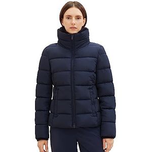 TOM TAILOR Gewatteerde damesjas met opstaande kraag, 10668 - Sky Captain Blue, XL