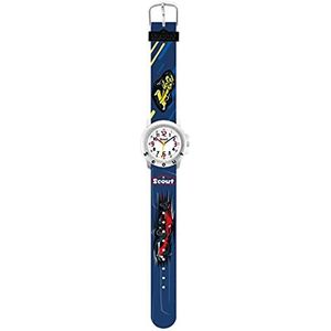 Scout Jongens analoog kwarts horloge met kunststof armband 280393032, blauw, blauw, Riemen.