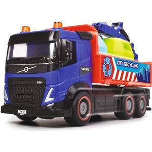 Dickie Toys - Stadsvrachtwagen, 23 cm, wrijvingsmechanisme, 3 modellen verkrijgbaar: betonmixer, afval of vrachtwagenrecycling, met beweegbare onderdelen, geschikt vanaf 3 jaar, kleur (203744014)
