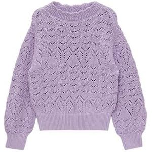 Gebreide Trui - Effen - Knitwear - Opstaande Kraag - Lange Mouw