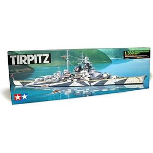 TAMIYA 78015 1:350 Duits slagschip Tirpitz, modelbouwset, plastic bouwpakket, bouwpakket voor montage, gedetailleerde replica