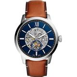 Townsman 48 mm automatisch lichtbruin lederen horloge