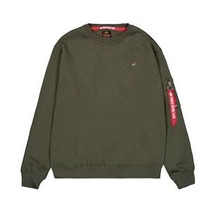 Alpha Industries 3D Small Logo Sweater voor heren Dark Olive XL