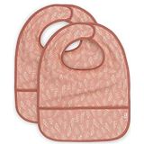 Jollein 029-864-66028 Waterproof Bibs Meadow Pink Pack of 2