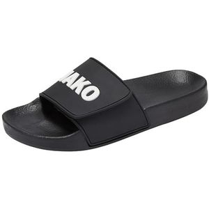 JAKO J-SL LOCK 380021-5012 badslippers voor dames, Jet Black White, 37 EU